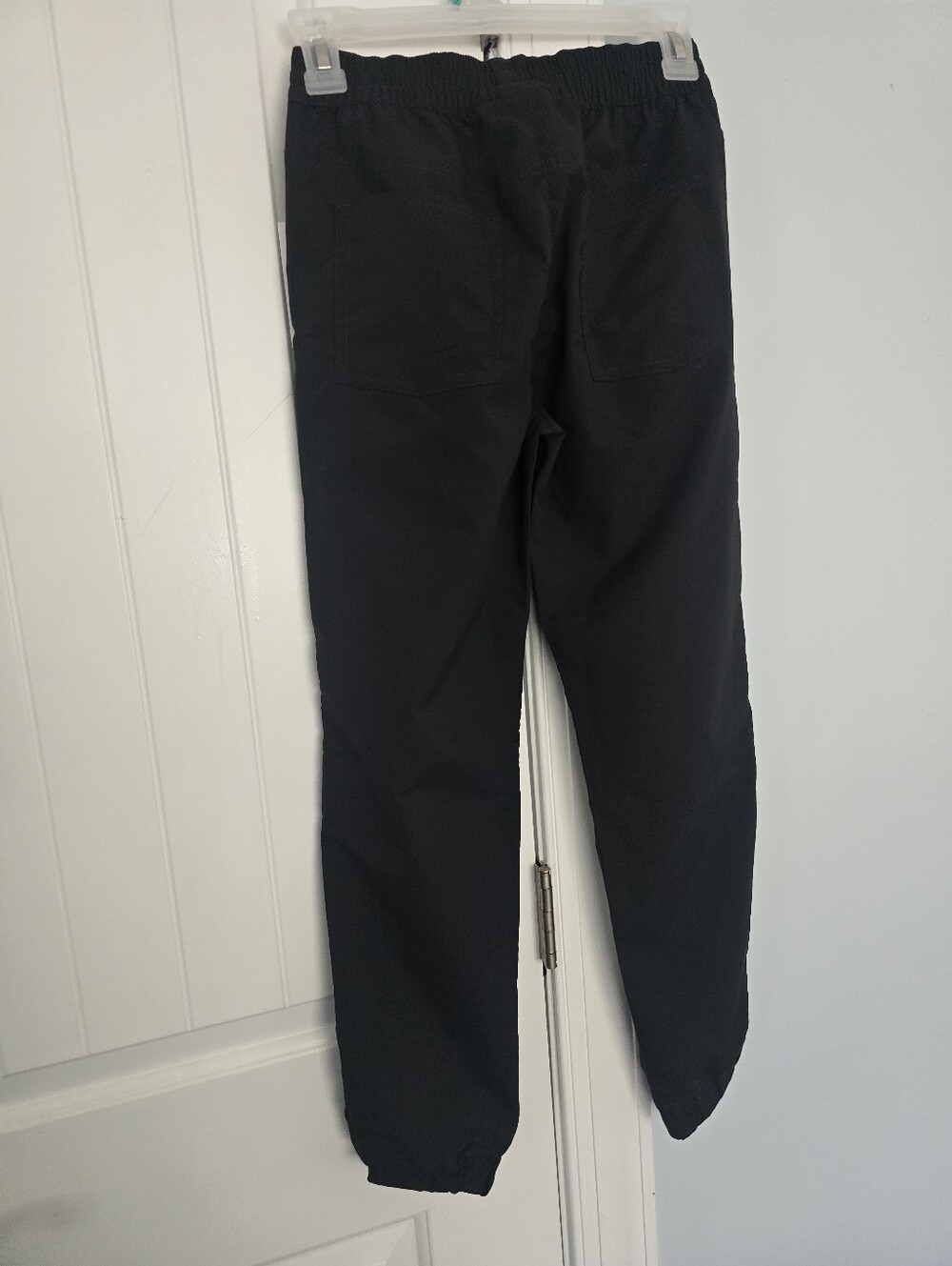 Black Casual Elastic Waist Jogger Pants
